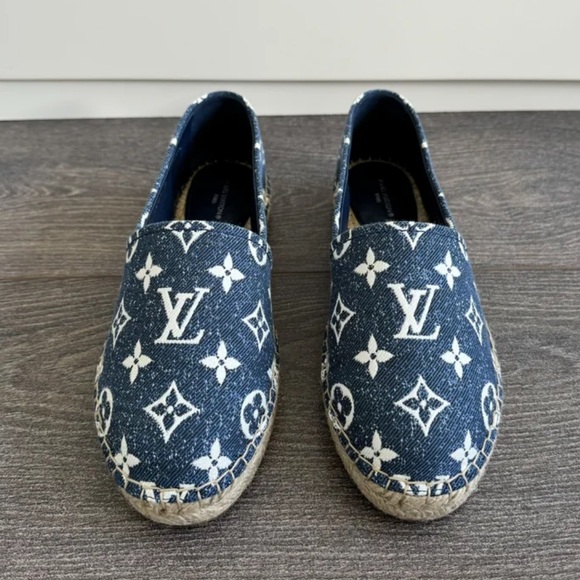 Louis Vuitton Denim Espadrilles - Picture 2 of 5